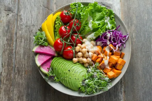 A vegetable bowl