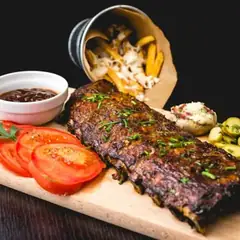 Steak, from the grill